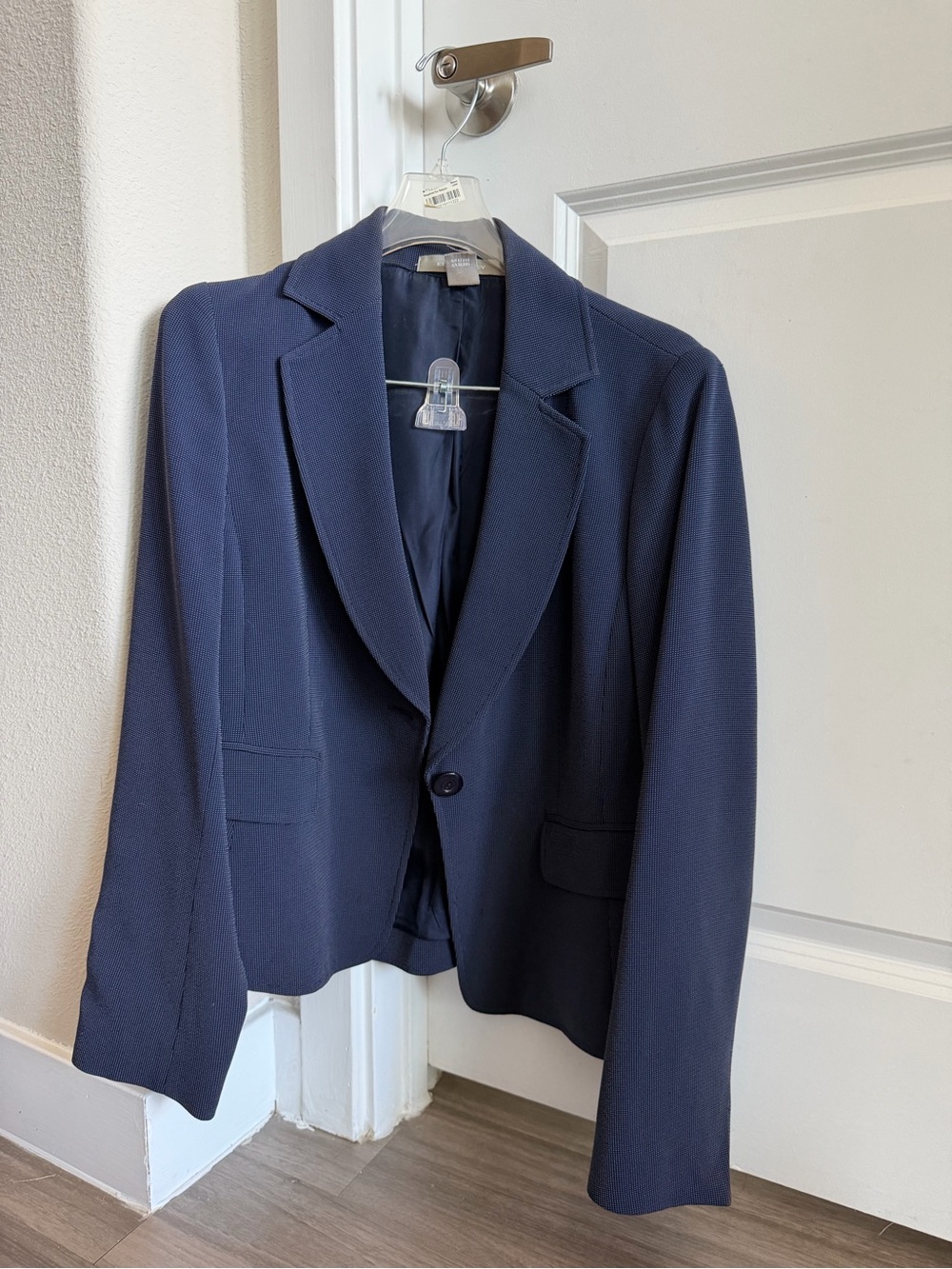 Classic Navy Single-Button Blazer
